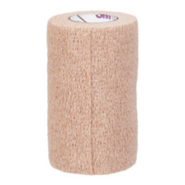 Cohesive Bandage 3M Coban LF 4 Inch x 6-1/2 Yard Standard Compression Self-adherent Closure Tan NonSterile 2084L Pack of 1