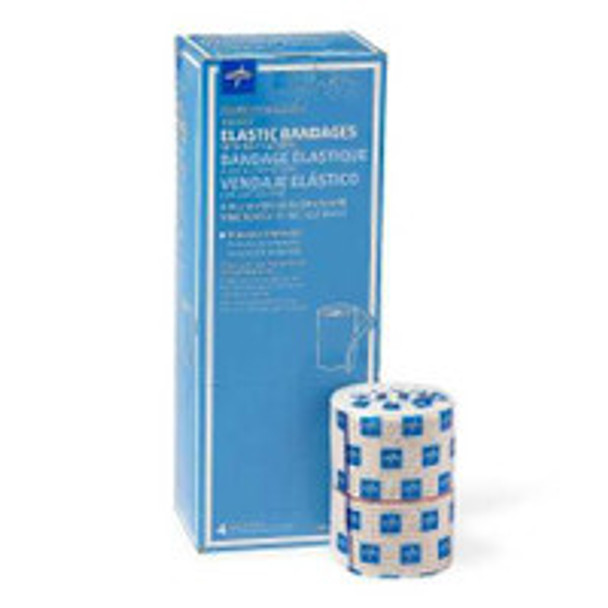 Compression Bandage 4 Inch x 10 Yard Hook and Loop Closure Tan NonSterile Standard Compression MDS087104LF Pack of 1