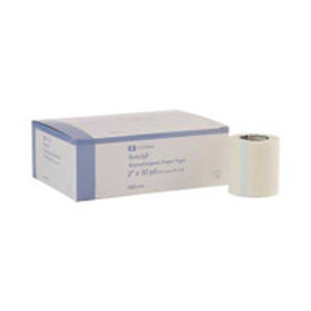 Hypoallergenic Medical Tape Kendall Hypoallergenic White 2 Inch x 10 Yard Paper NonSterile 2419C Case of 60