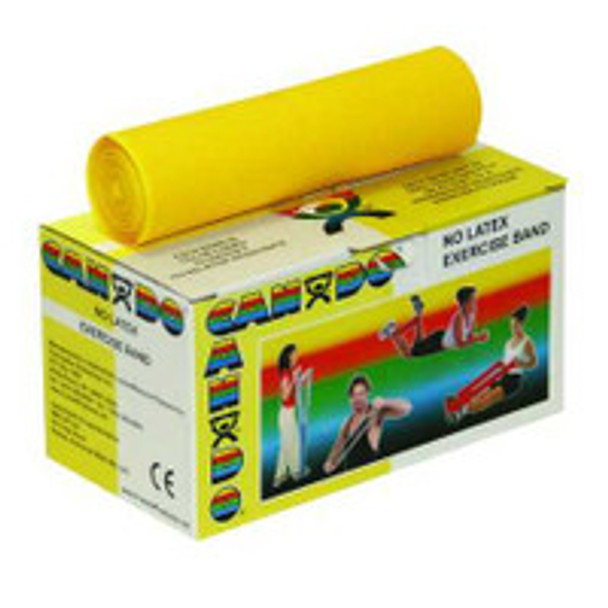 Exercise Resistance Band CanDo® Yellow 5 Inch x 6 Yard X-Light Resistance 10-5611 Pack of 1