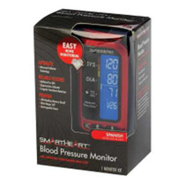 Home Automatic Digital Blood Pressure Monitor Smartheart Adult Cuff Nylon Cuff 22 to 42 cm Desk Model 01-509 Case of 12