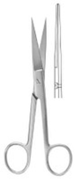 Operating Scissors McKesson Argent 5 Inch Length Surgical Grade Stainless Steel Finger Ring Handle Straight Sharp Tip / Sharp Tip 43-1-274 Pack of 1