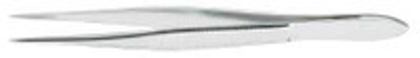 Splinter Forceps McKesson Argent Semken 4-1/2 Inch Length Surgical Grade Stainless Steel NonSterile NonLocking Thumb Handle Straight 1.5 mm Sharp Tips 43-1-781 Pack of 1