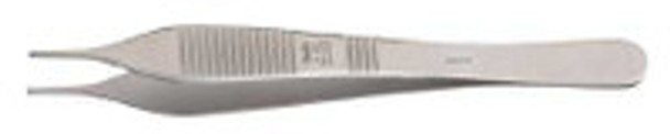 Tissue Forceps Miltex® Adson 4-3/4 Inch Length OR Grade German Stainless Steel NonSterile NonLocking Thumb Handle Straight Smooth Tips with 1 x 2 Teeth 6-123 Pack of 1