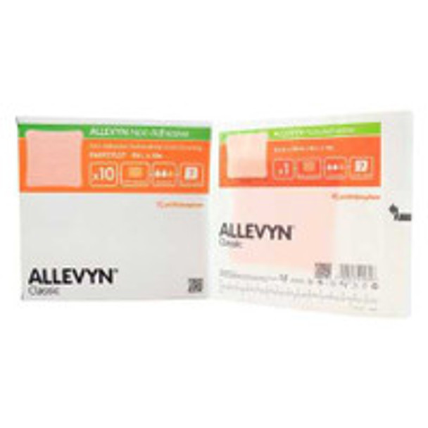 Foam Dressing Allevyn 4 x 4 Inch Without Border Film Backing Nonadhesive Square Sterile 66927637 Case of 70