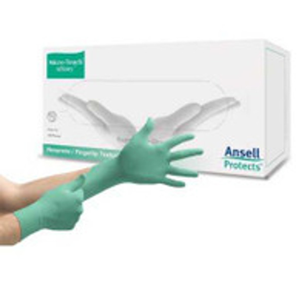Exam Glove Micro-Touch® Affinity® X-Small NonSterile Polychloroprene Standard Cuff Length Textured Fingertips Green Chemo Tested 3770 Box of 1