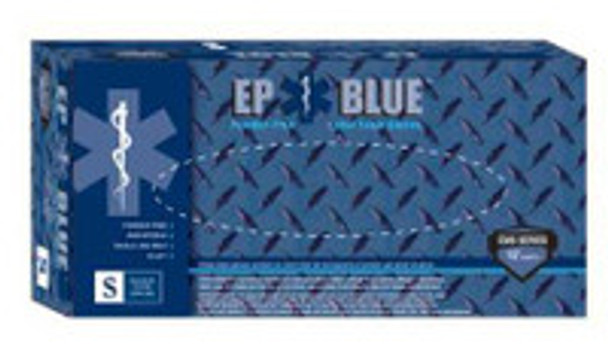 Exam Glove DermAssist® EP Blue Small NonSterile Latex Extended Cuff Length Fully Textured Blue Chemo Tested 181100 Case of 500