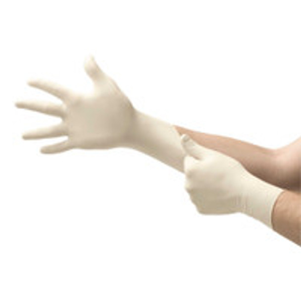 Exam Glove Diamond Grip Plus Small NonSterile Latex Standard Cuff Length Fully Textured White Not Rated DGP-350-S Case of 1000