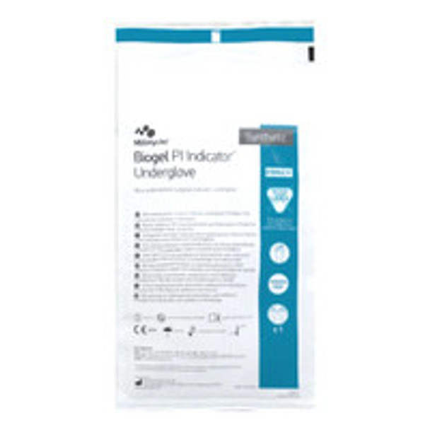 Surgical Underglove Biogel® PI Indicator Underglove Size 7 Sterile Polyisoprene Standard Cuff Length Smooth Blue Chemo Tested 41670 Case of 200