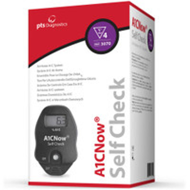 A1CNow Self Check HbA1c Test Kit, 4 Test  PTS3070, Case of 192