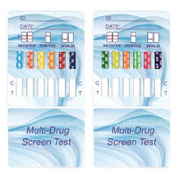 Drugs of Abuse Test Kit McKesson Consult AMP, BAR, BZO, COC, mAMP/MET, MDMA, MOP, MTD, OXY, PCP, TCA, THC 25 Tests CLIA Waived 16-DTDC12P Case of 500