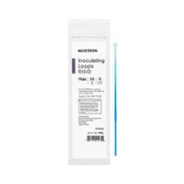 Inoculating Loop McKesson 10 ?L Polystyrene Integrated Handle Sterile 16-10RL Case of 1000