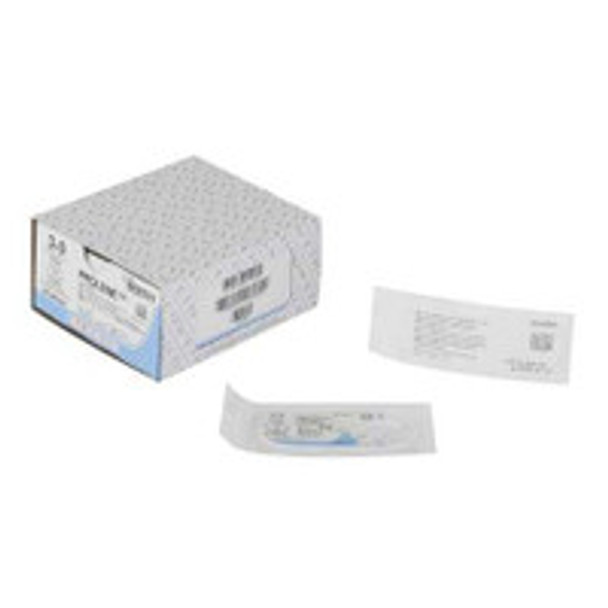 Nonabsorbable Suture with Needle Prolene Polypropylene PS-2 3/8 Circle Precision Reverse Cutting Needle Size 3 - 0 Monofilament 8687H Box of 1