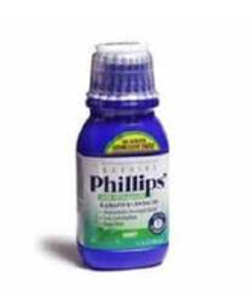 Laxative Phillips'® Milk of Magnesia Mint Flavor Liquid 12 oz. 400 mg / 5 mL Strength Magnesium Hydroxide 12843036305 Pack of 1