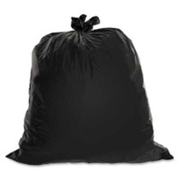 Trash Bag Inteplast Black LLDPE 0.65 mil 30 x 36 Inch Star Seal Bottom Coreless Roll VB73720XK Case of 10