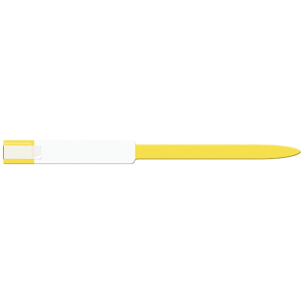 8226C Medical ID Solutions. Wristband, Adult, Imprinter, Self Adhesion, Soft Vinyl, Custom Printed, Yellow, 250/bx (bx)