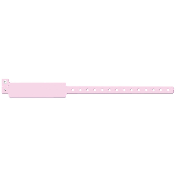 207C Medical ID Solutions. Wristband, Adult, Write-On Vinyl, Custom Printed, Pink, 500/bx (bx)