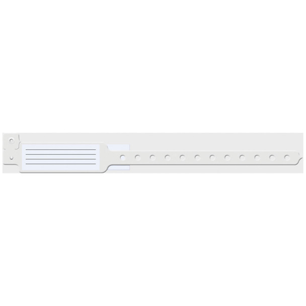 140C Medical ID Solutions. Wristband, Adult/ Pediatric, 10", Insert Vinyl, Custom Printed, Clear, 250/bx (bx)
