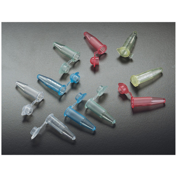 T325-3R Simport Scientific. Reaction Tube, 500ul Red, Dome Top & No Contamination Shield, 1000/pk (pk)