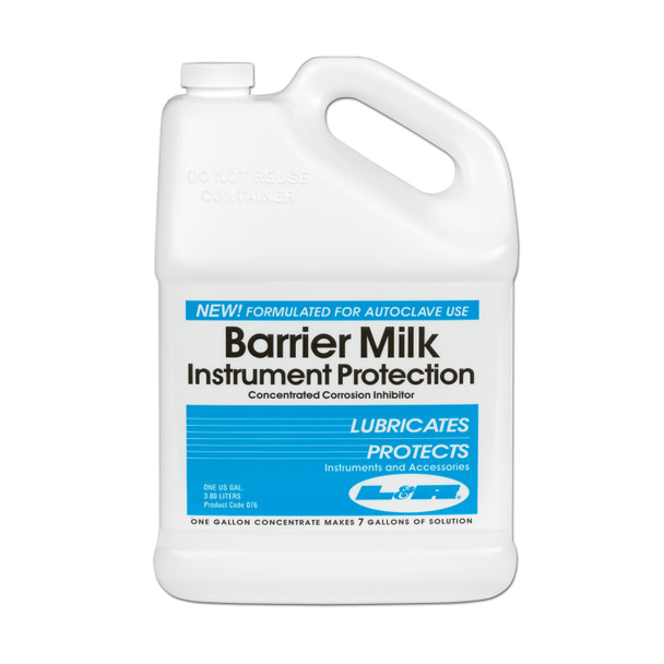 076 L&R Manufacturing Company. Barrier Milk Cleaning Solution, Gallon Bottle, 4/cs (cs)