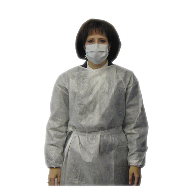 8022 AMD-Medicom. Impervious Gown, Regular, White, 10/bg, 5 bg/cs (cs)