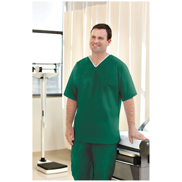 62215 Graham Medical. Shirt, Non-Woven, X-Large, Green, 30/cs (cs)