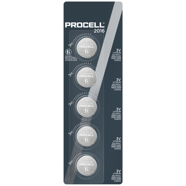 PC2016 Duracell. Procell Lithium Coin Battery, 2016, 5/pk, 4pk/bx, 10bx/cs (Item is considered HAZMAT and cannot ship via Air or to AK, GU, HI, MP, PR, VI) (Products are not for Private Household Markets; Products cannot be sold on Amazon.com or an