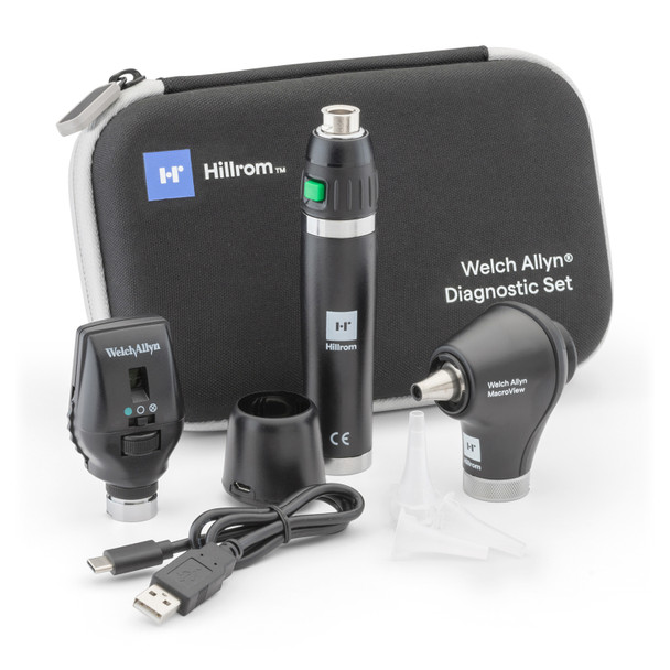 71-SM2LXU Hillrom. Diagnostic Set, Macroview Otoscope, 117 LED, Lithium-Ion (US Only) (Item is considered HAZMAT and cannot ship via Air or to AK, GU, HI, MP, PR, VI) (ea)