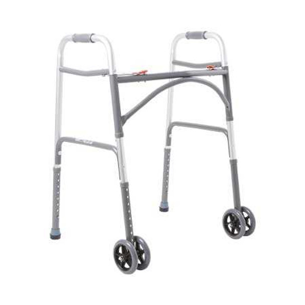 Folding Walker Adult McKesson Steel 500 lbs. 32 to 39 Inch 146-10220-2WW Each/1