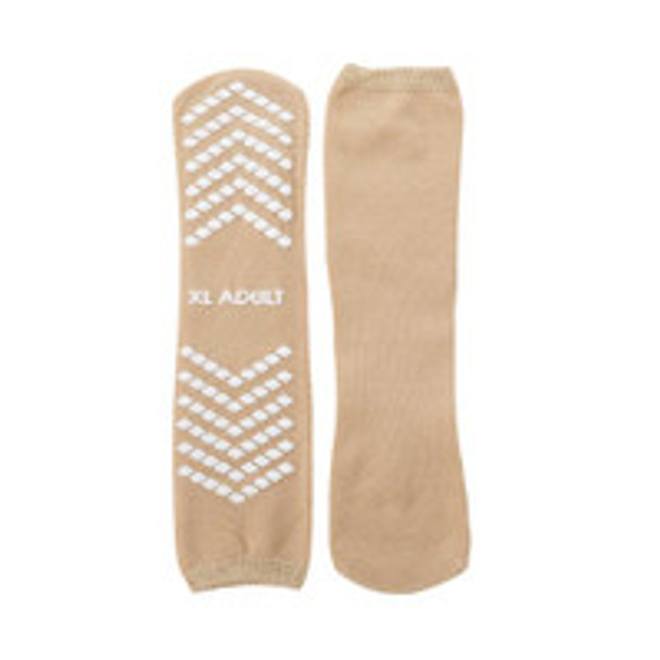 Slipper Socks McKesson X-Large Tan Above the Ankle 16-SCE2 Case of 48