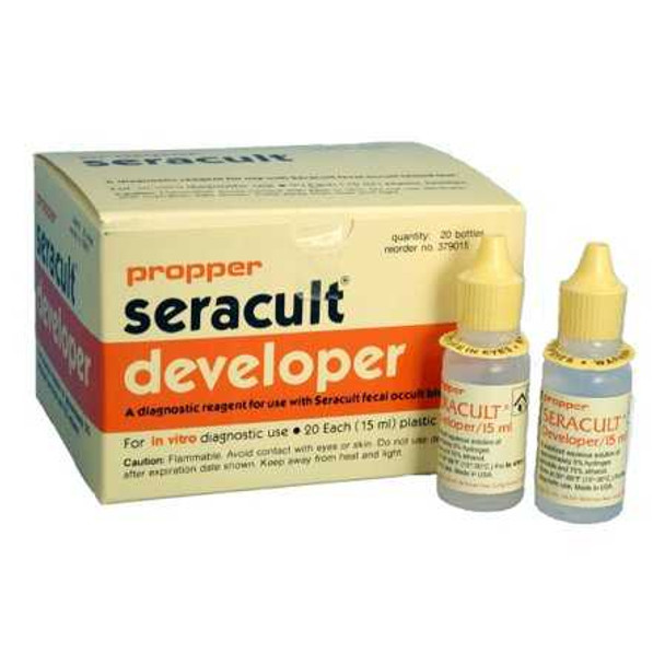 Rapid Diagnostic Test Kit Seracult Colorectal Cancer Screen Fecal Occult Blood Test FOB Stool Sample CLIA Waived 100 Tests 37100100 Box/100