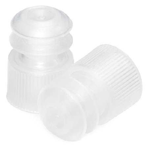McKesson Tube Closure Polyethylene Flanged Plug Cap Natural 12 mm 12 mm Test Tubes, Centrifuge Tubes, Round Cuvettes NonSterile 177-118127C Bag of 1000