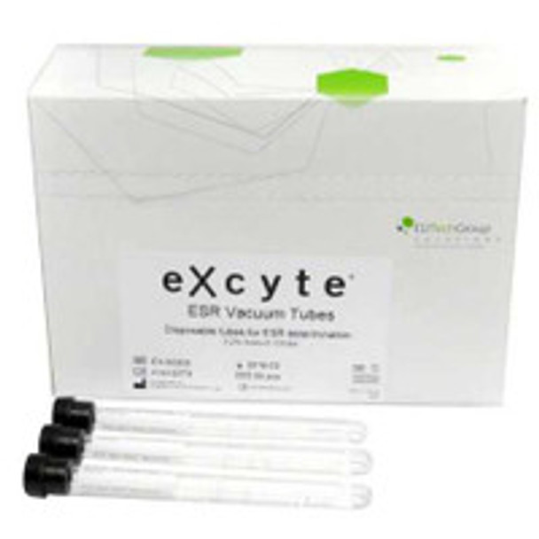 Excyte® Vacuum Tube Venous Blood Collection Tube Sodium Citrate Additive 1 mL Conventional Closure Glass Tube EX-50205 Box of 50