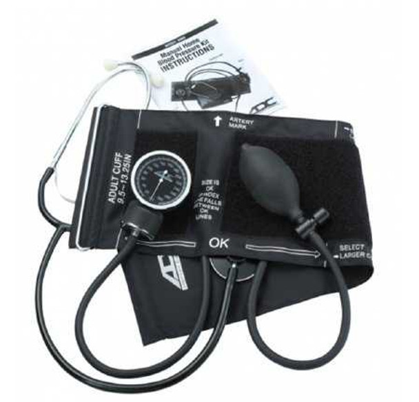Aneroid Sphygmomanometer Combo Kit For Nurses and Students Size 9.5 Nylon Cuff Nurse Style Stethoscope 6005 Each/1