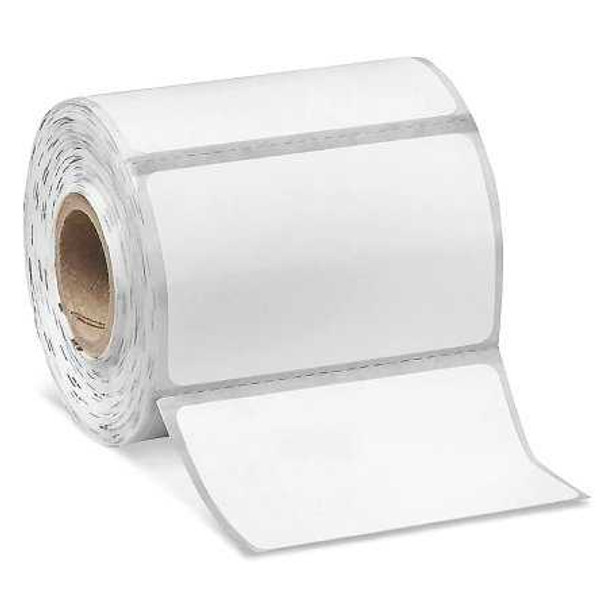 Blank Label Printer Label White Thermal 1-1/4 x 2 Inch S-13026 Roll of 1