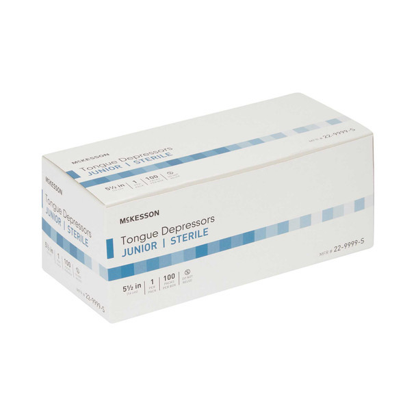 Tongue Depressor McKesson 5-1/2 Inch Length Wood 22-9999-S Box of 100