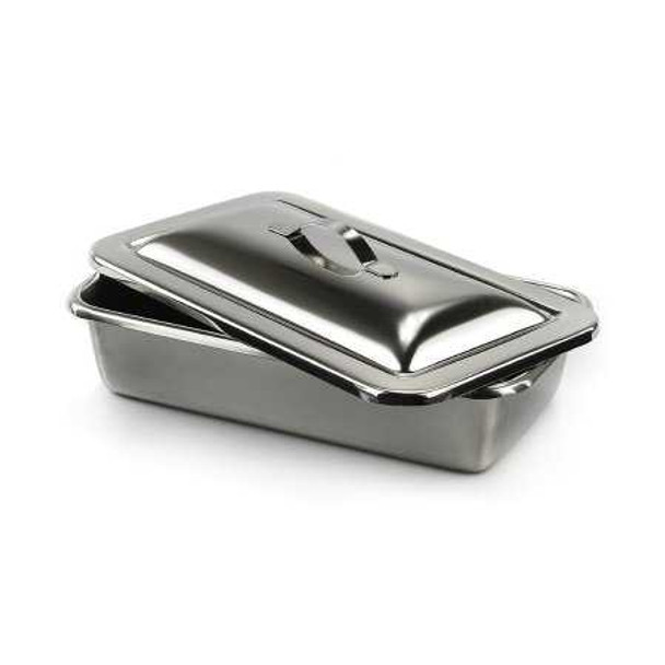 Instrument Tray McKesson Strap Handle Stainless Steel 8-7/8 x 5 x 2 Inch 63-4255 Pack of 1