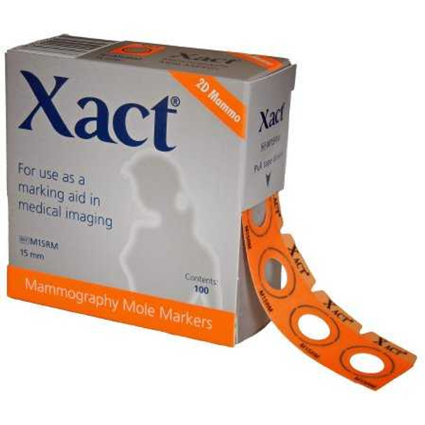 Mammography Mole Marker XactOrange Ultra Fine Tip 15 mm M15RM Box/100
