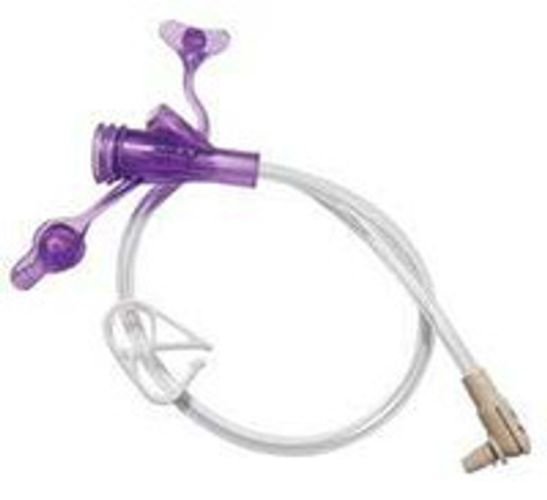 AMT MiniONE Balloon Button Low Profile Legacy Jejunal Feed Set 12? Right Angle Y-Port with Enhanced Med-Port Plug  8-1257G, Box of 10