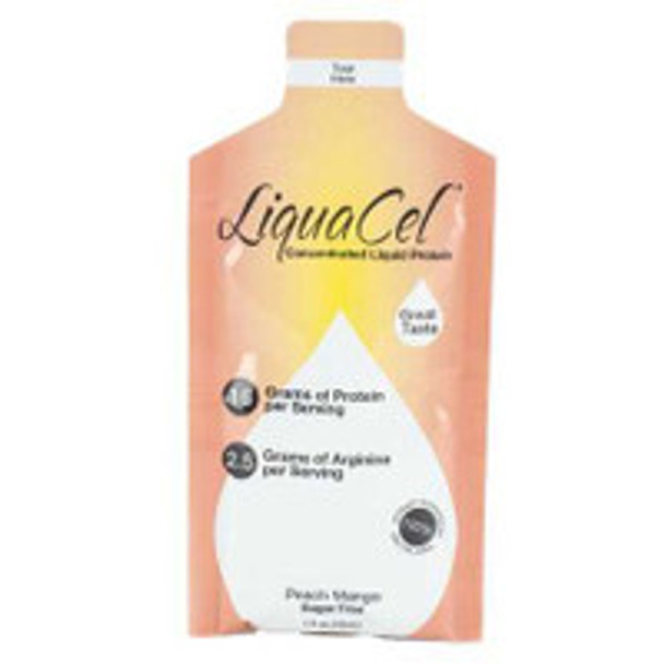 Oral Supplement LiquaCel® Peach Mango Flavor Liquid 1 oz. Individual Packet GH-86 Case of 100