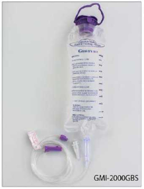 Gravity Feeding Bag Set with ENFIT Connector and Transitional Adapter Generica 1000 mL GMI2000GBS Pack of 1