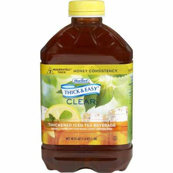 Thickened Beverage Thick Easy 46 oz. Bottle Iced Tea Flavor Ready to Use Honey Consistency 45587 Each/1