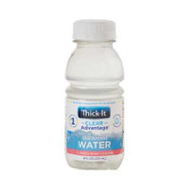 Thickened Water Thick-It® Clear Advantage® 8 oz. Bottle Unflavored Liquid IDDSI Level 2 Mildly Thick B451-L9044 Case of 24