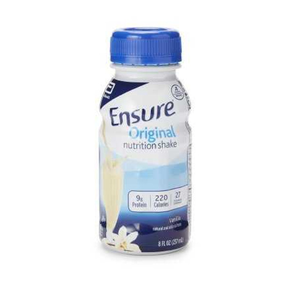 Oral Supplement Ensure Original Shake Vanilla Flavor Ready to Use 8 oz. Bottle 57243 Each/1