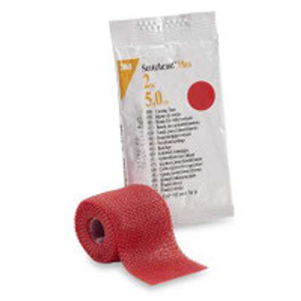 Cast Tape 3M Scotchcast Plus 2 Inch x 12 Foot Fiberglass / Resin Red 82002R Box of 10