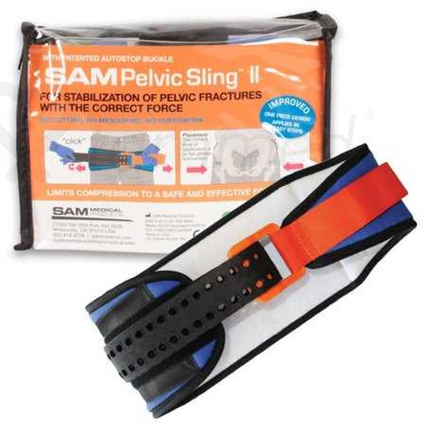 Pelvic Belt SAM Pelvic Sling II Standard Buckle / Hook and Loop Strap Closure Pelvis PS301-OB-EN Each/1