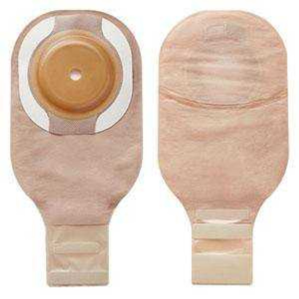 Filtered Ostomy Pouch Premier Flextend One-Piece System 12 Inch Length 7/8 Inch Stoma Drainable Soft Convex Pre-Cut 8661 Box/5