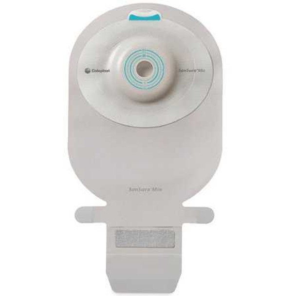 Filtered Ostomy Pouch SenSura Mio Convex One-Piece System 11 Inch Length Maxi 1-1/4 Inch Stoma Drainable Deep Convex Pre-Cut 16773 Box/10