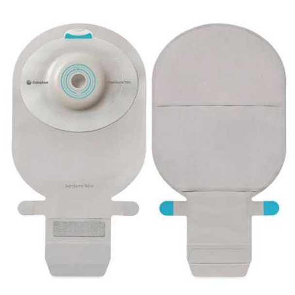 Filtered Ostomy Pouch SenSura Mio Convex One-Piece System 11 Inch Length Maxi 3/8 to 2 Inch Stoma Drainable Soft Convex Trim to Fit 16706 Box/10