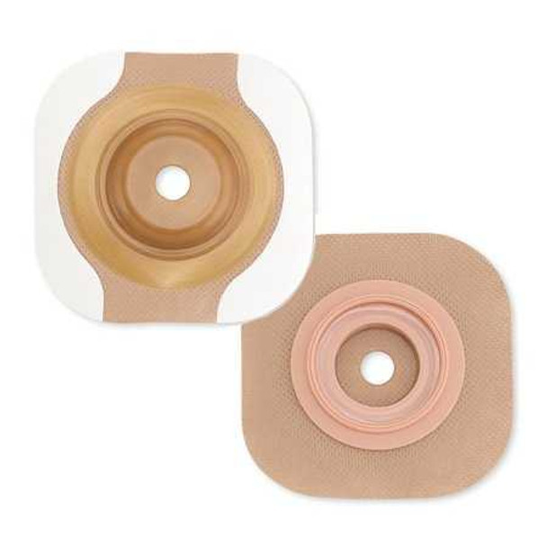 Ostomy Barrier New Image CeraPlus Pre-Cut Extended Wear Adhesive Tape Borders 44 mm Flange Green Code System 1 Inch Opening 11504 Each/1